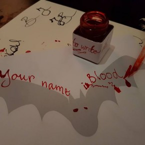 blood writing blood writing
