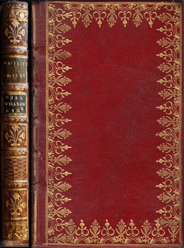 8 1772 Maffett's Sallust, Willson front & spine 200 mm complete.jpg