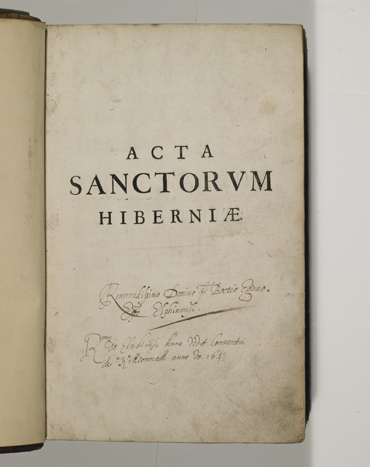 John Colga, Acta Sanctorum Hiberniæ, Title Page 