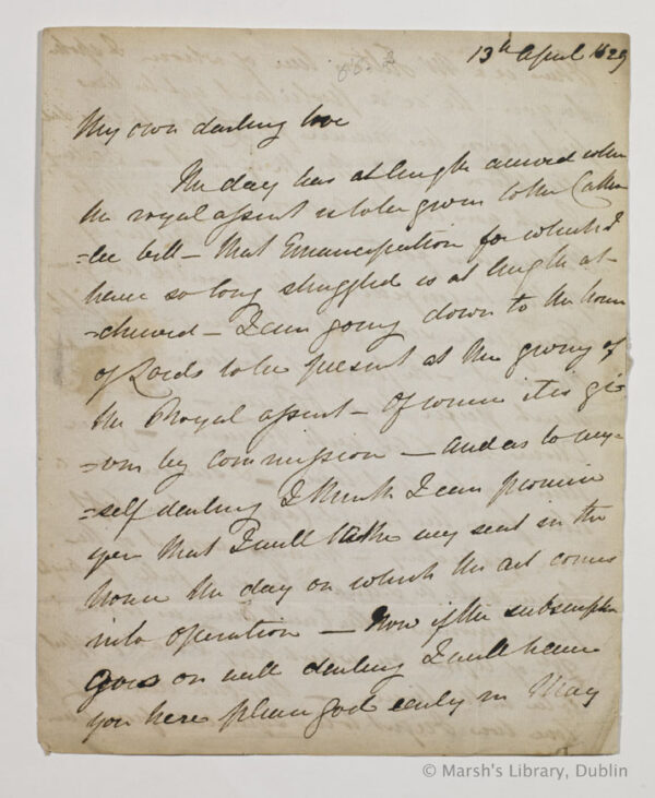 DOC Emancipation Letter 1 A Marsh s Library